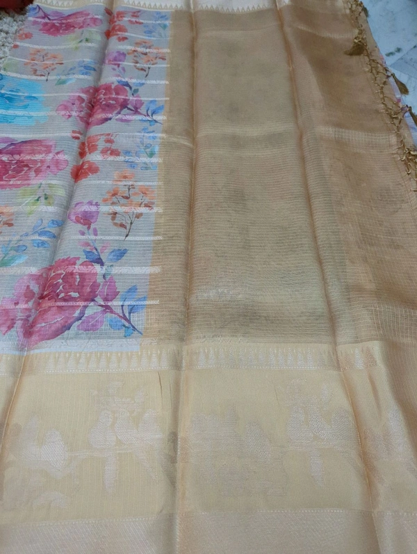 Silk Kota Designer  - yellow