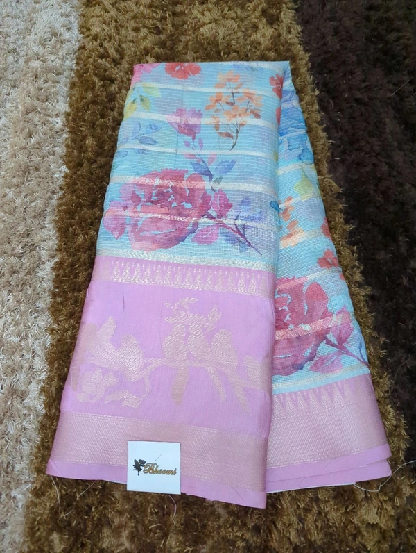 Silk Kota Designer  - Fuchsia Pink