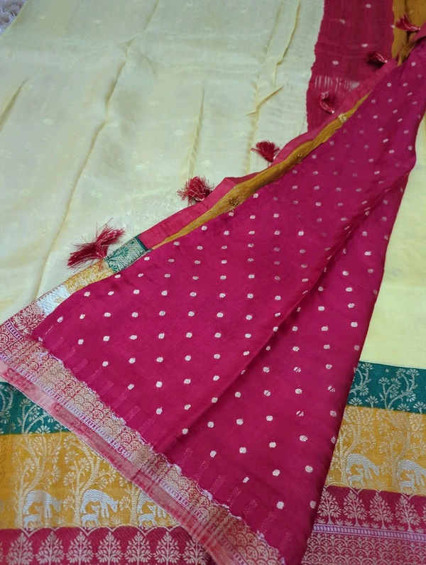 Pure Dola Weaving  - yellow