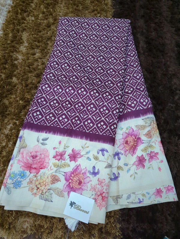 Soft Chiniya Printed - Purple