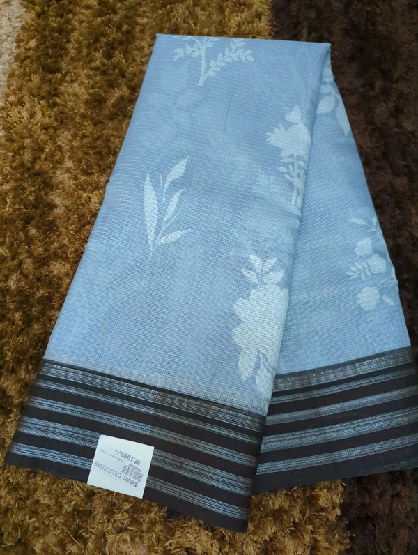 Kota With Weaving Boardes  - Periwinkle