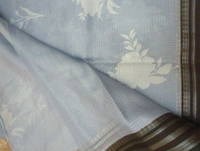 Kota With Weaving Boardes  - Periwinkle