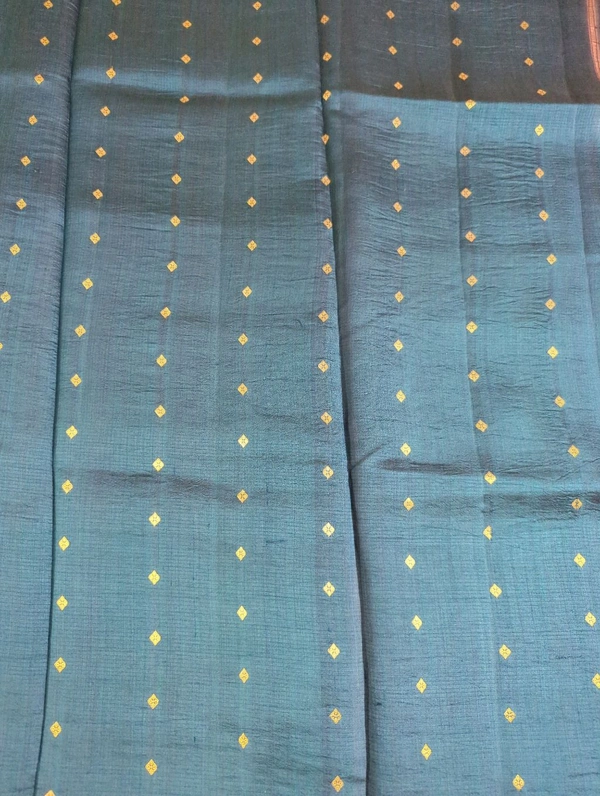 Pure Handloom Raw Mango  - Pink Lace