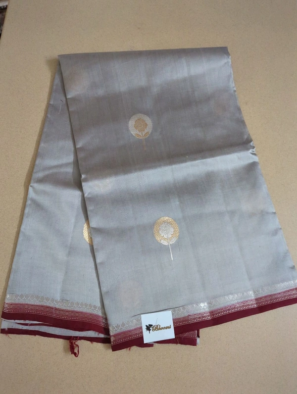 Pure Handloom Raw Mango  - Gray