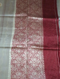 Pure Handloom Raw Mango  - Gray