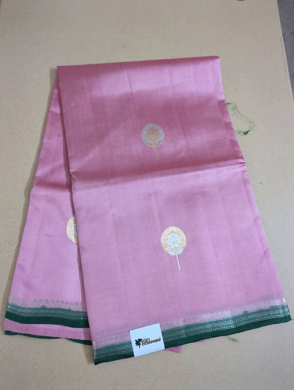 Pure Handloom Raw Mango  - lavender