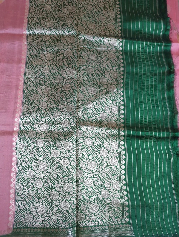 Pure Handloom Raw Mango  - lavender