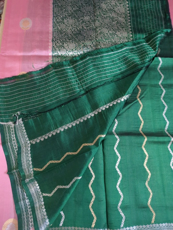 Pure Handloom Raw Mango  - lavender