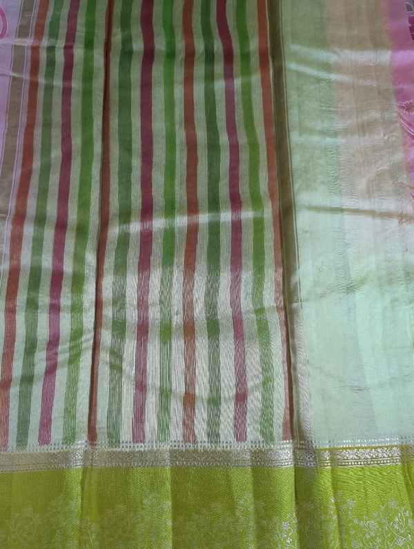 Pure Mango Tusser  - Green