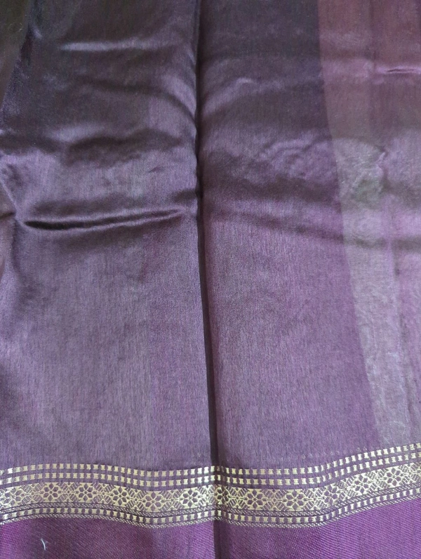 Pure Mango Tusser  - Purple