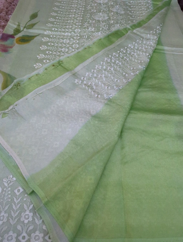 Pure Tusser Mango  - green
