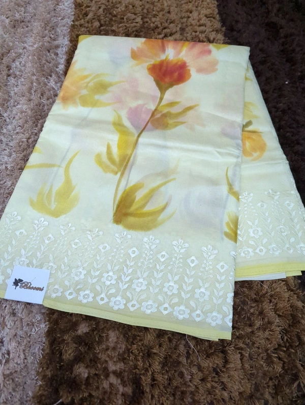 Pure Tusser Mango  - Cream
