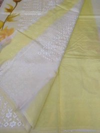 Pure Tusser Mango  - Cream