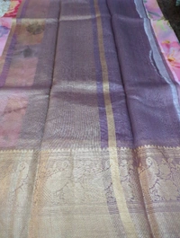 Pure Handloom Kora Digital  - Pink