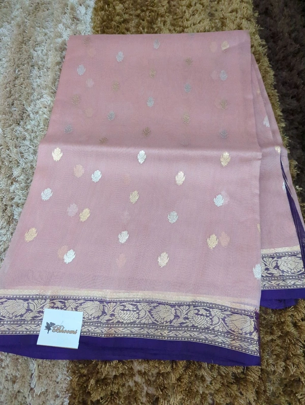 Pure Handloom Organza  - Pink