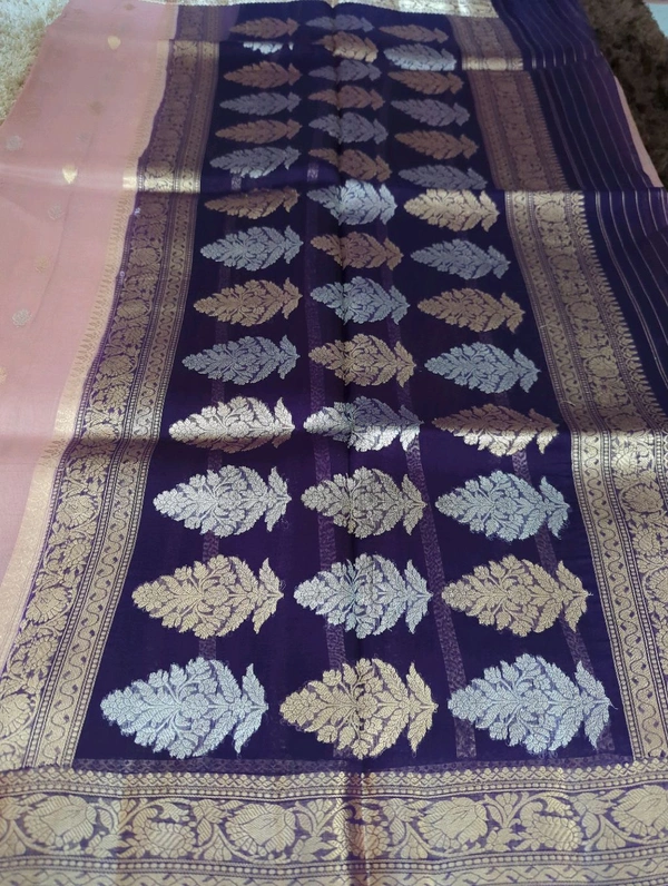 Pure Handloom Organza  - Pink