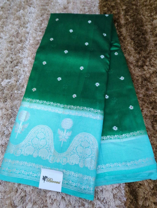 Pure Raw Mango Pattu  - dark green