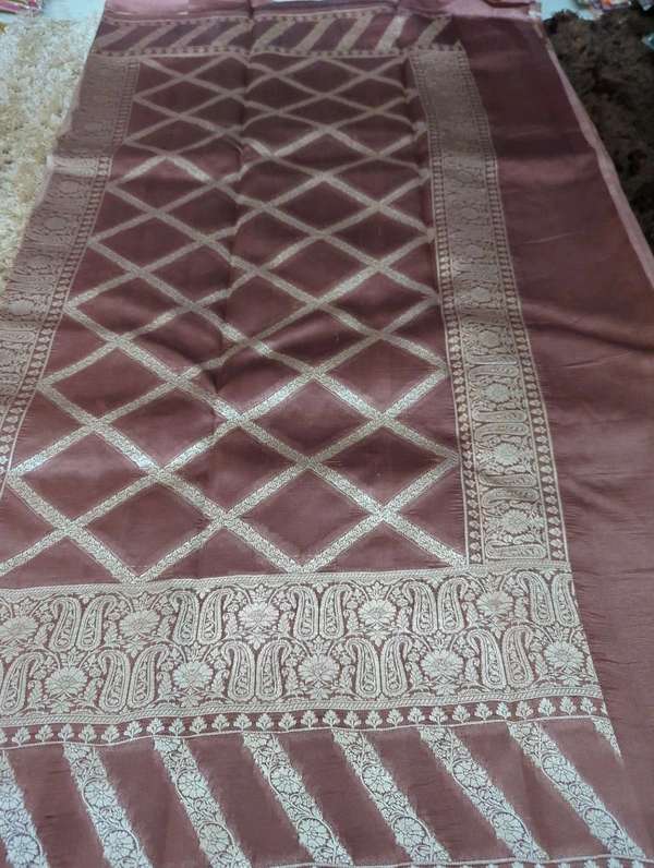 Pure Handloom Raw Mango  - Brown