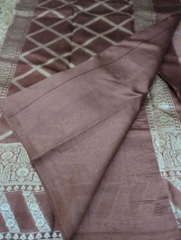 Pure Handloom Raw Mango  - Brown