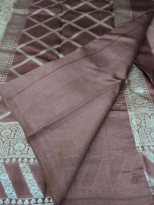 Pure Handloom Raw Mango  - Brown