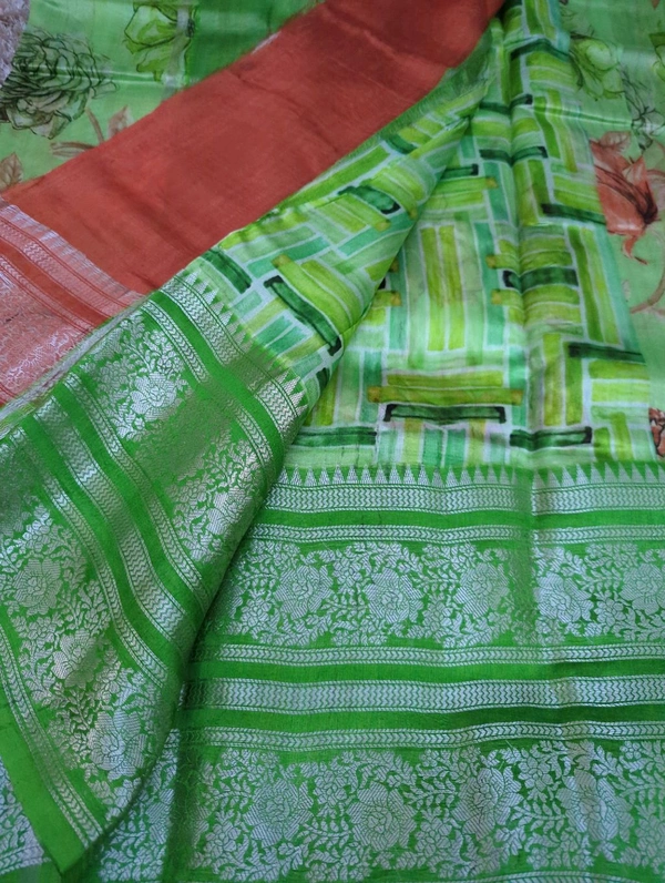 Pure Mango Organza  - green