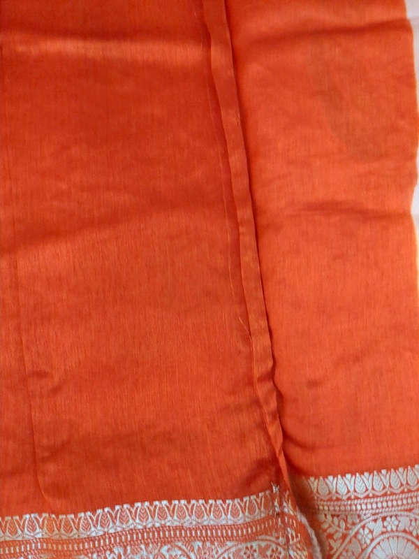 Pure Mango Tusser  - orange