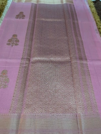 Pure Handloom Chanderi  - Blush Pink