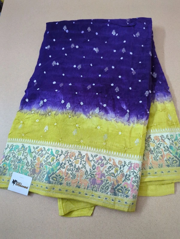 Pure Mango Tusser Paithani  - Seance