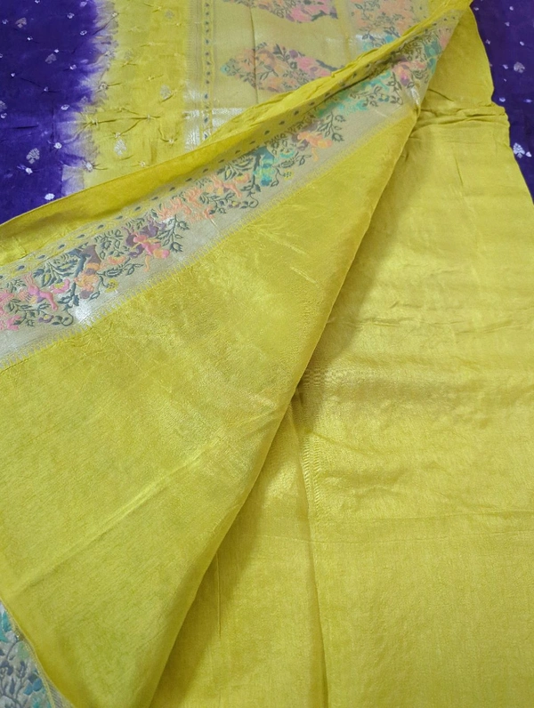 Pure Mango Tusser Paithani  - Seance