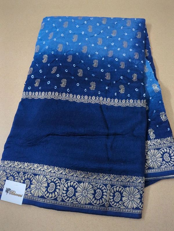 Pure Dola Bandhaj - Navy Blue
