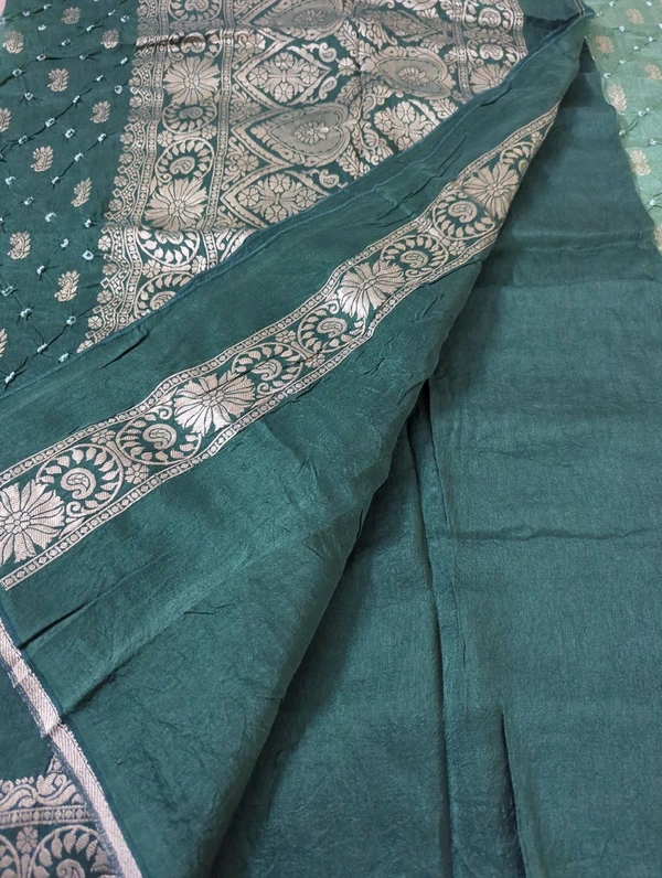 Pure Dola Bandhaj - dark green