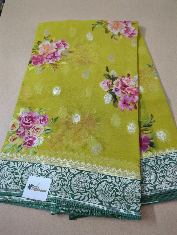 Pure Georgette Organza - Corn