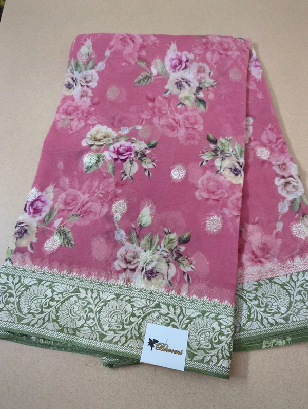 Pure Georgette Organza - Blush Pink