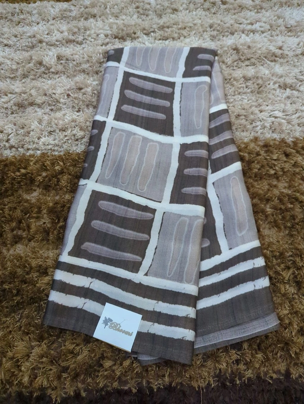 Pure Model Silk With Block - Gray