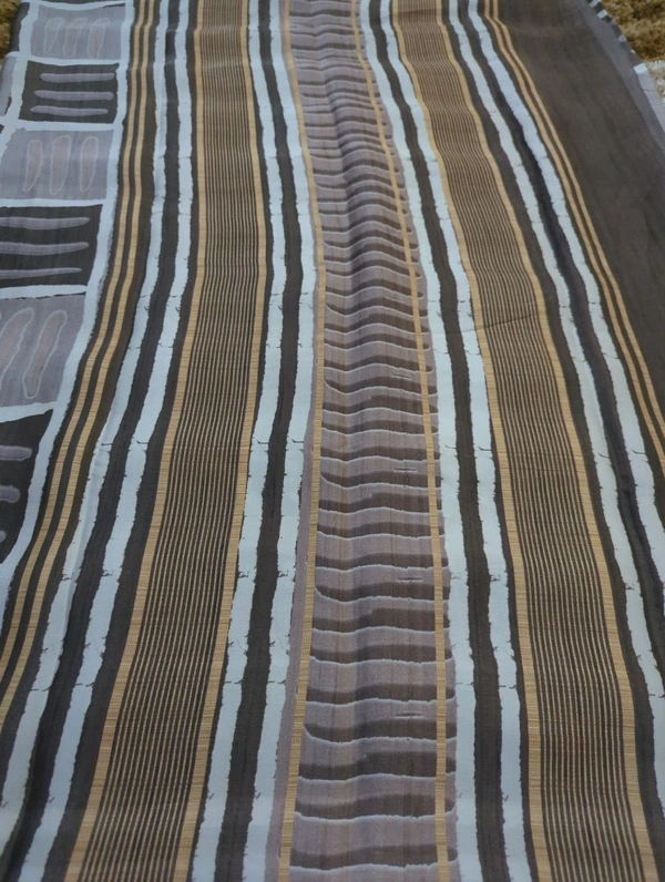 Pure Model Silk With Block - Gray