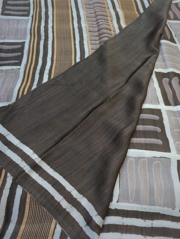 Pure Model Silk With Block - Gray