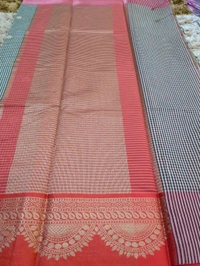 Soft Chanderi Weaving  - Red