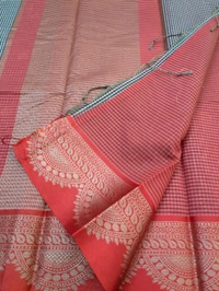 Soft Chanderi Weaving  - Red