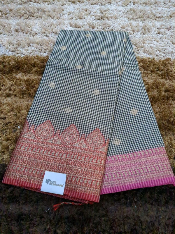 Soft Chanderi Weaving  - Guardsman Red