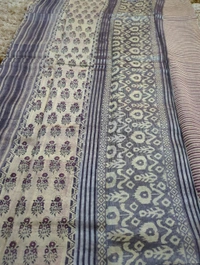 Pure Chanderi Block  - Wisteria 4