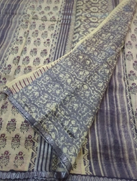 Pure Chanderi Block  - Wisteria 4