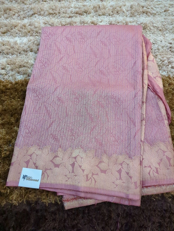 Pure Georgette Mushru  - Pink