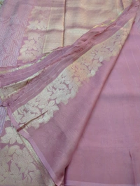 Pure Georgette Mushru  - Pink