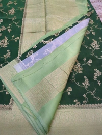 Pure Mushru Weaving  - dark green