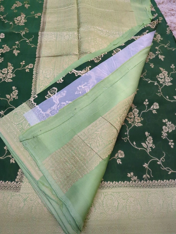 Pure Mushru Weaving  - dark green
