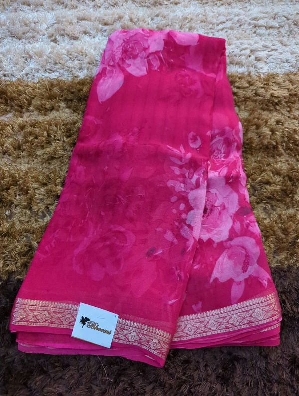 Pure Chiffon Weaving  - pink 3