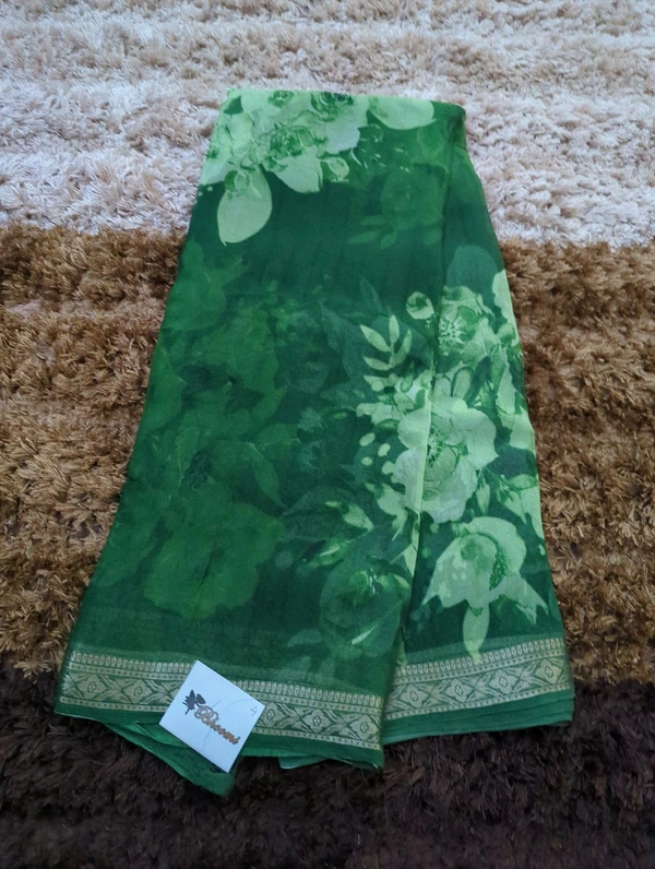 Pure Chiffon Weaving  - green 4