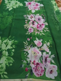 Pure Chiffon Weaving  - green 4