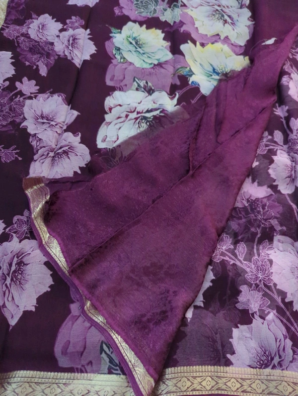 Pure Chiffon Weaving  - Purple 7
