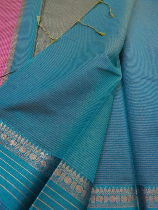 Soft Chanderi Weaving  - Sundown